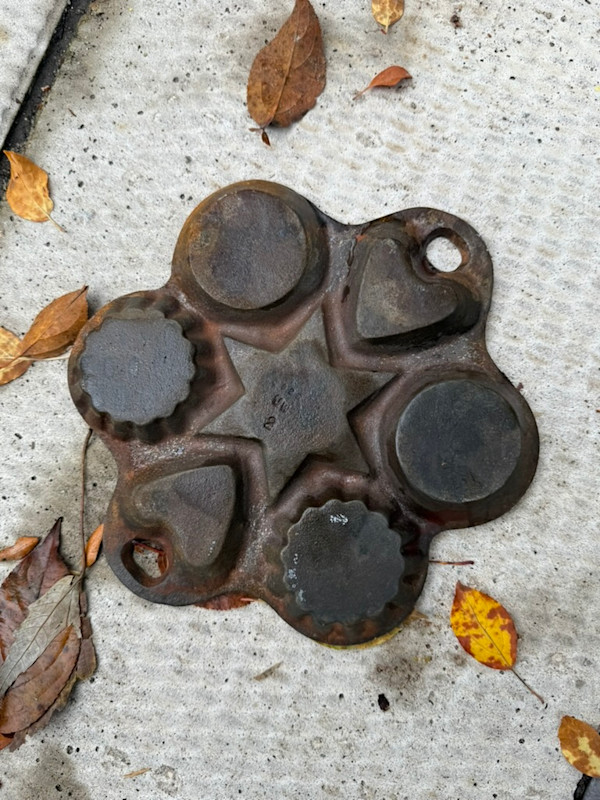 Cast iron star pan griswold