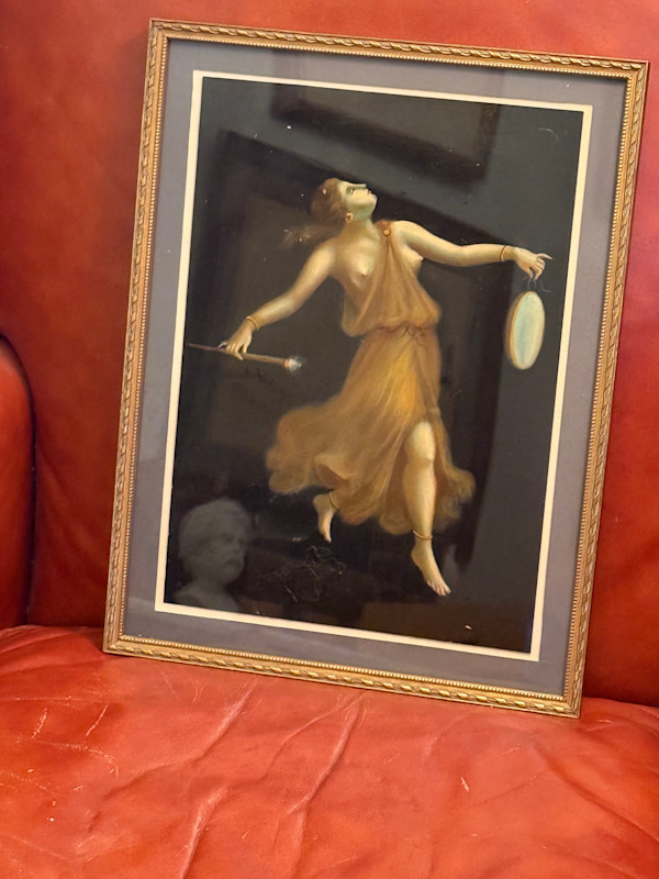 original painting on paper classical Italian