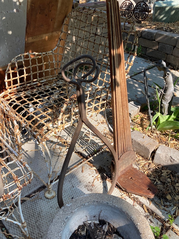 Large iron ice tongs