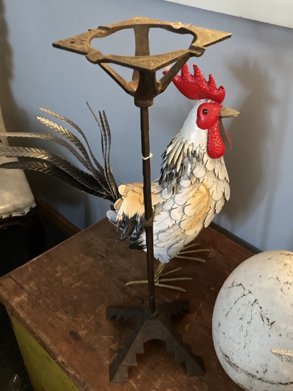 Art Deco iron smoking stand