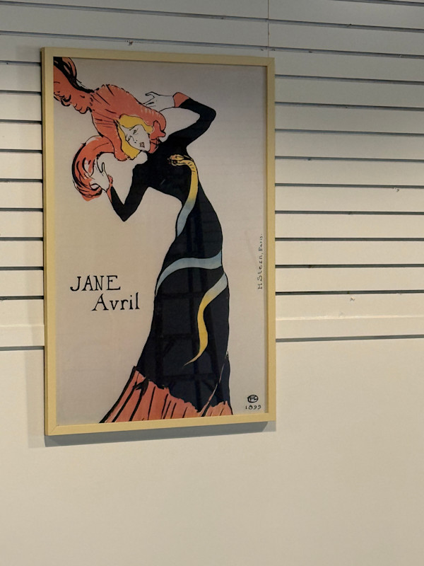 Jane Avril print by Toulouse Lautrec, Image 1.