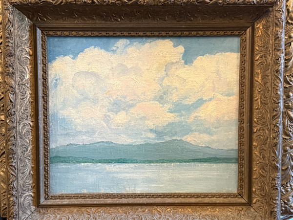 Carl G. T. Olson original painting on board sea and sky  #63, Image 4.