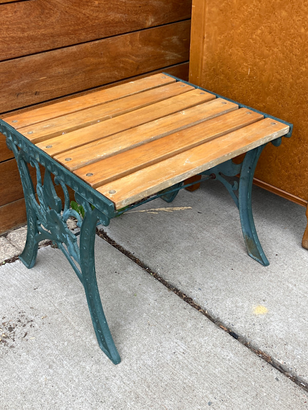 Small garden bench