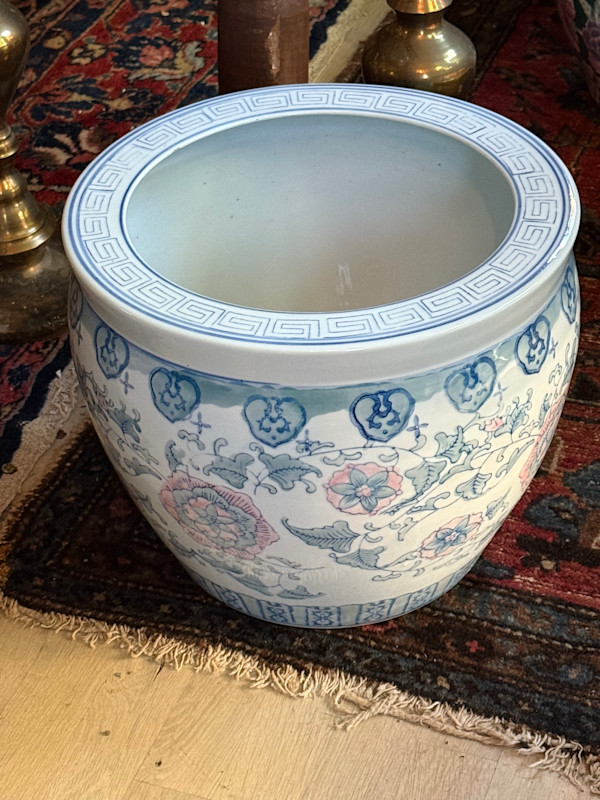 Asian pottery jardiniere