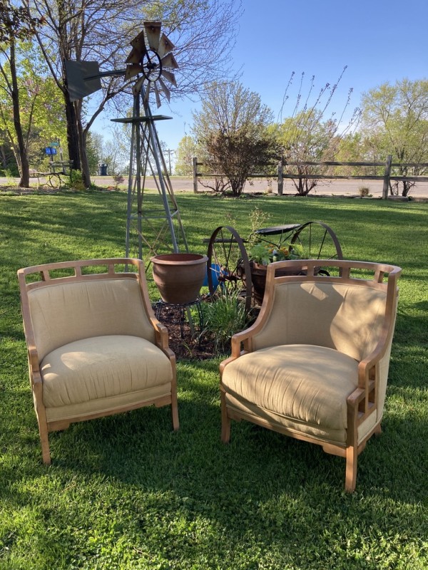 Century furniture pair of living room chairs