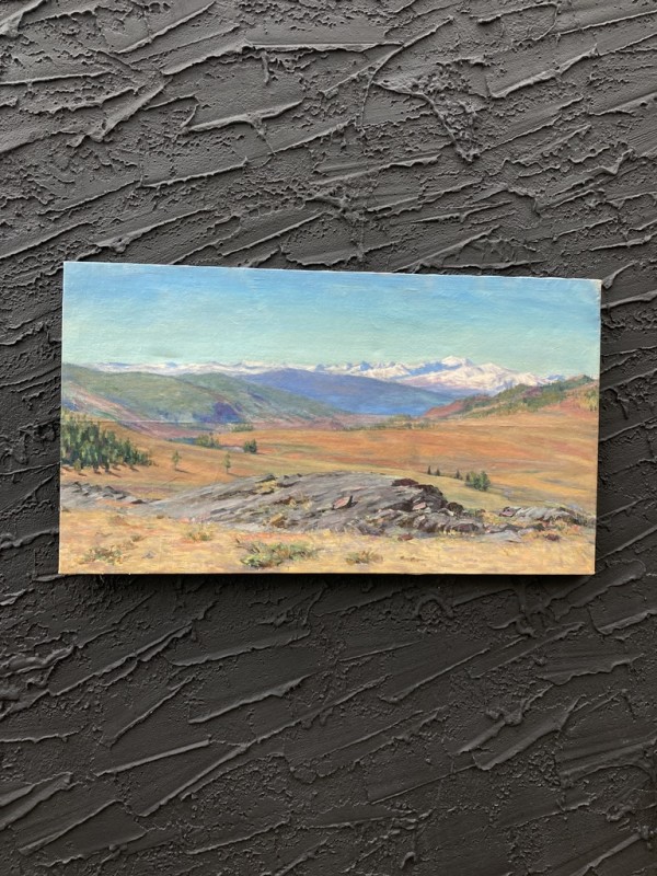 Original mountain landscape painting on canvas