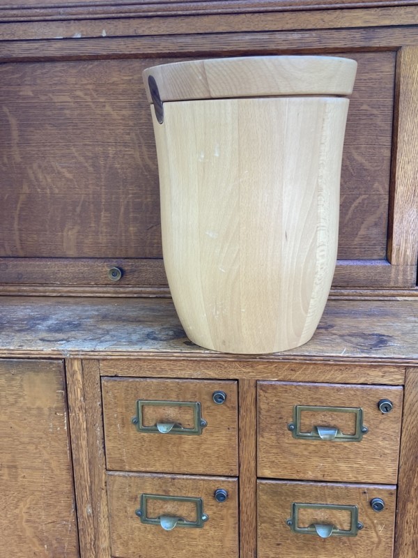 Hand made wooden ice bucket