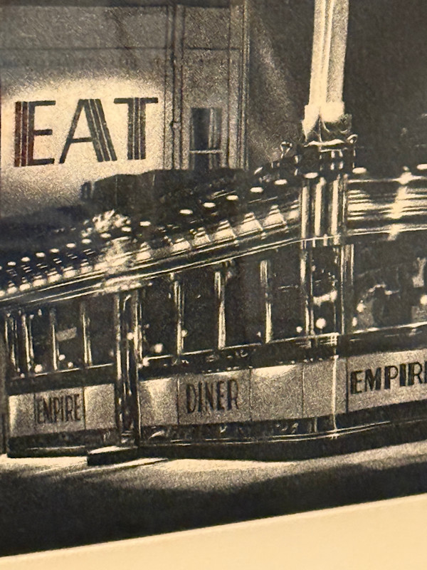 John Baeder Empire diner lithograph