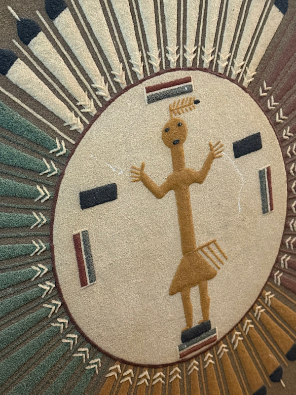 Original Navajo sand art by James C. Joe
