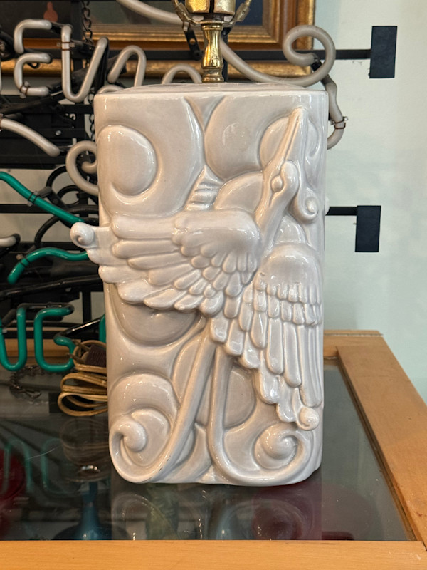 Art pottery lamps
