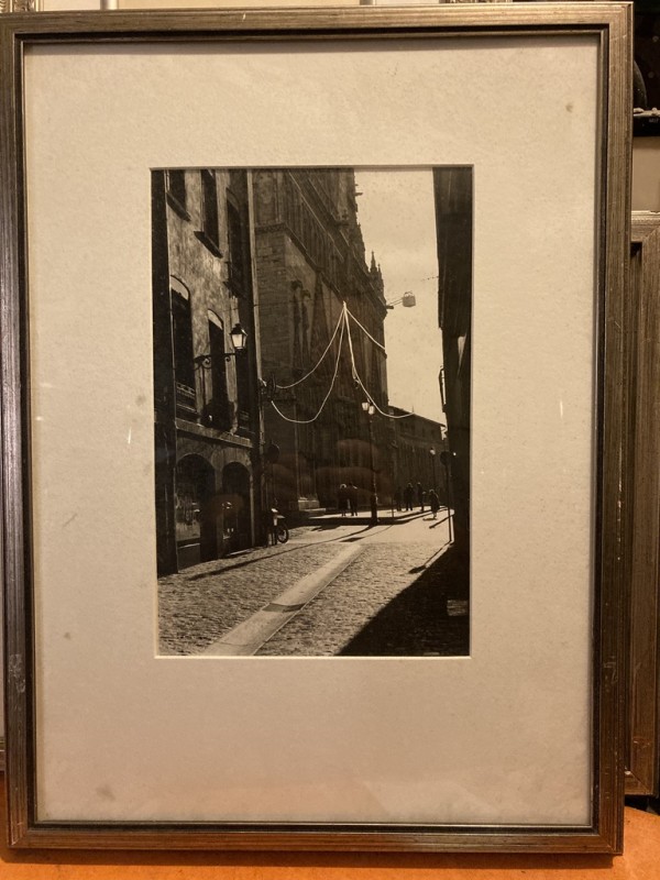Framed vintage photograph of Corbelin, France