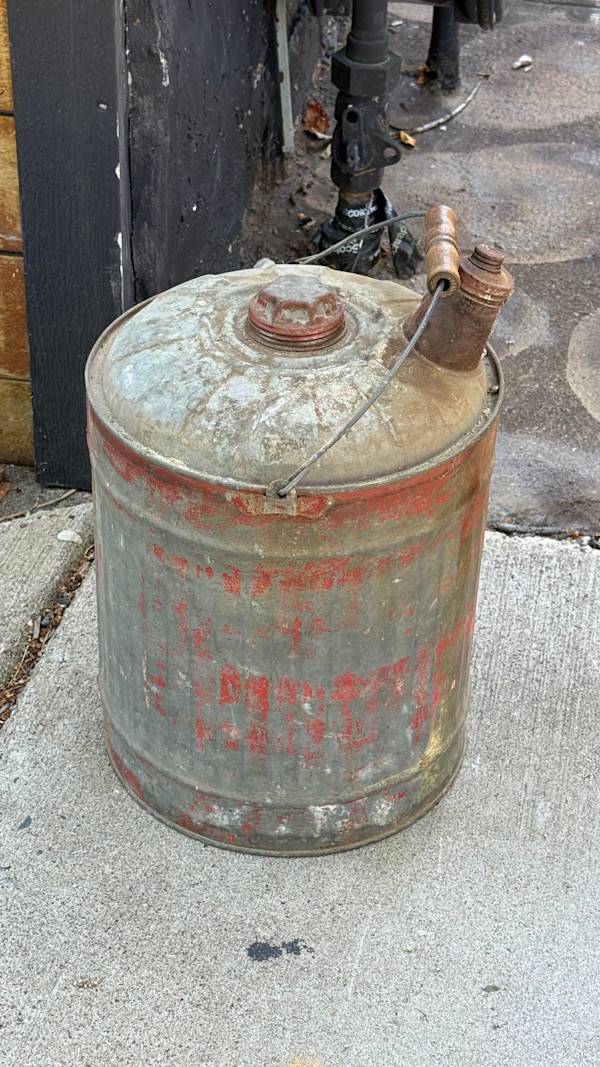 vintage gas can