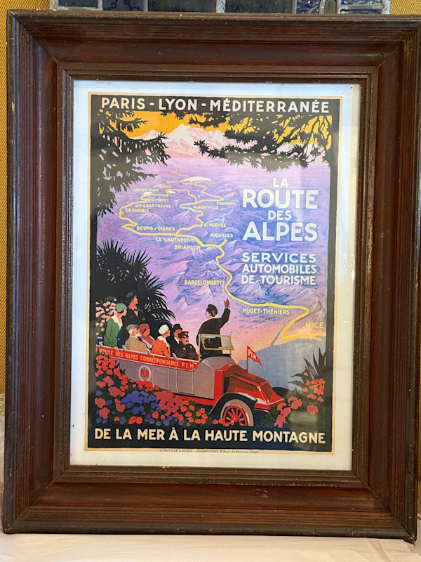 Paris / Lyon  travel  poster (1990's)