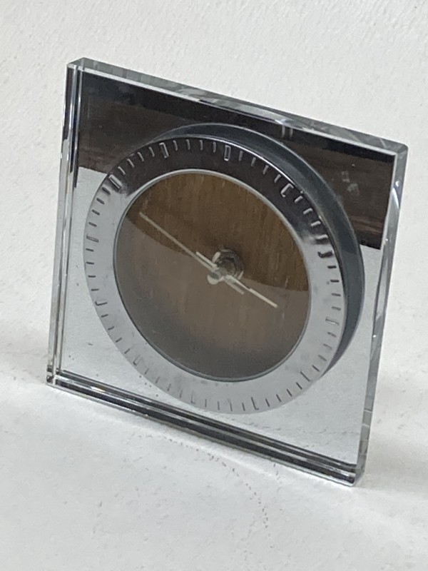 Small square art deco style dresser clock