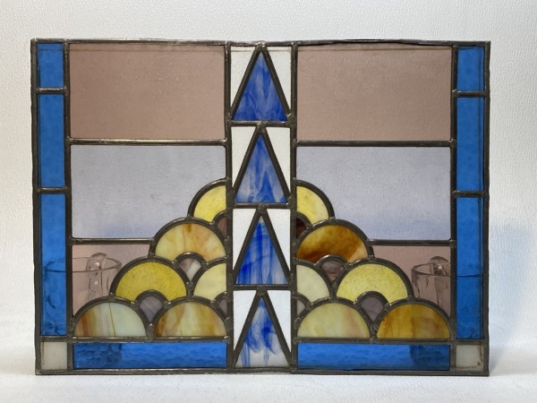 ART DECO stained glass panel