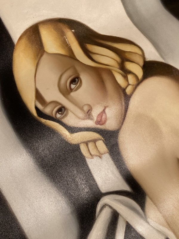 Unframed painting print of Tamara De Lempicka