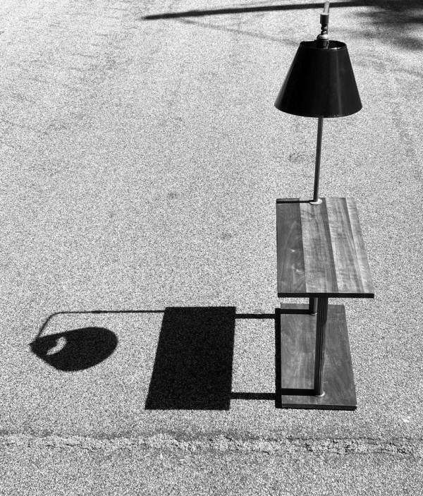Arte Moderne floor lamp with table