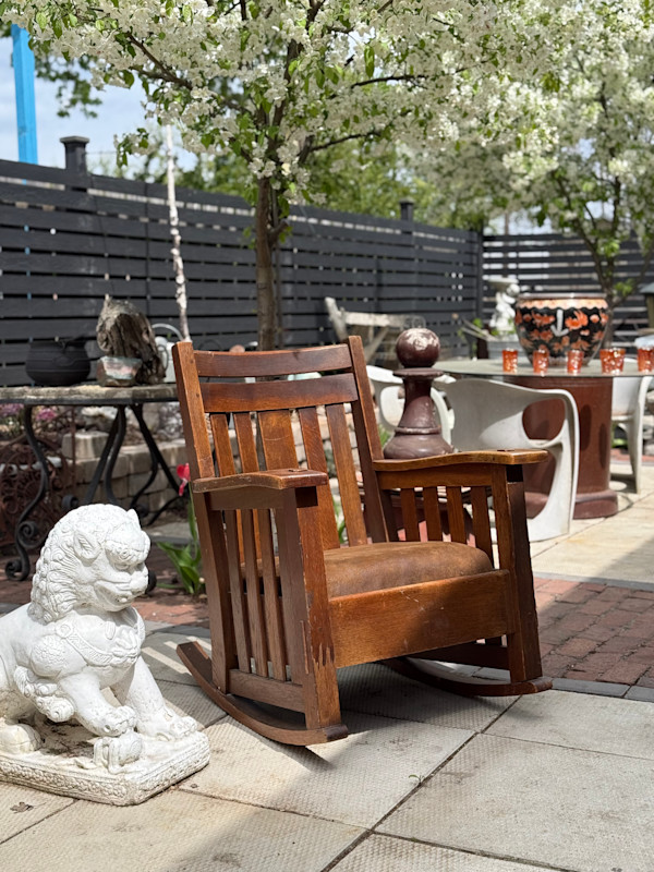 Harden mission oak rocking chair