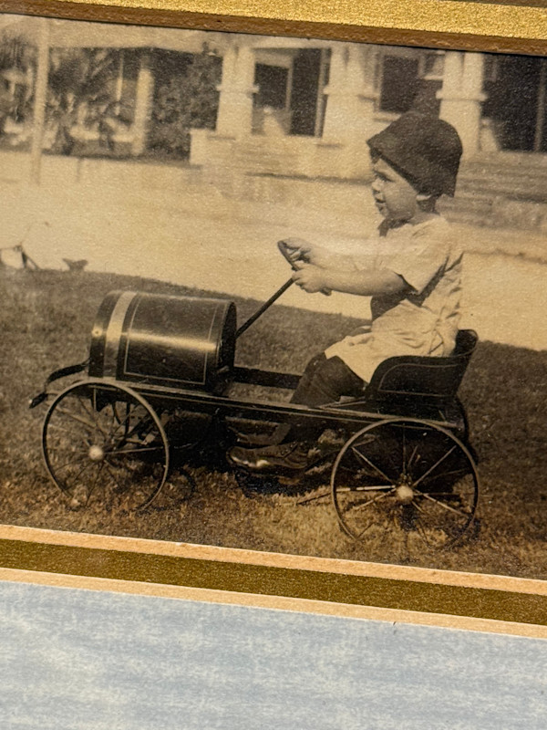 framed vintage photograph