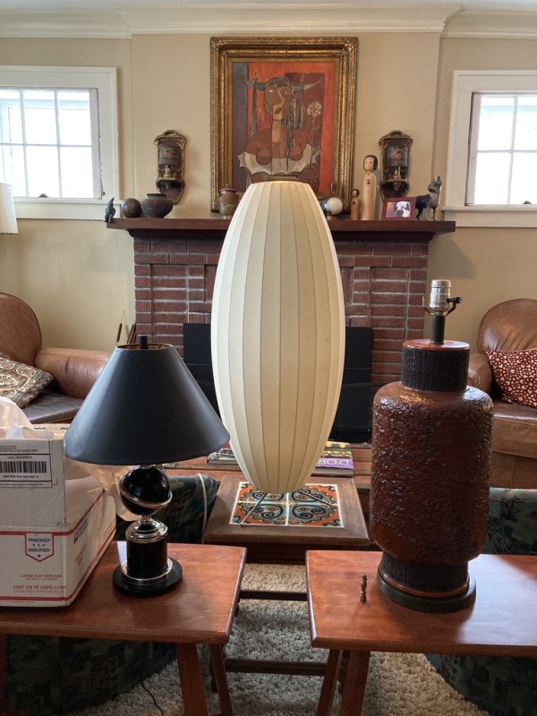George Nelson cigar shaped Bubble Lamp