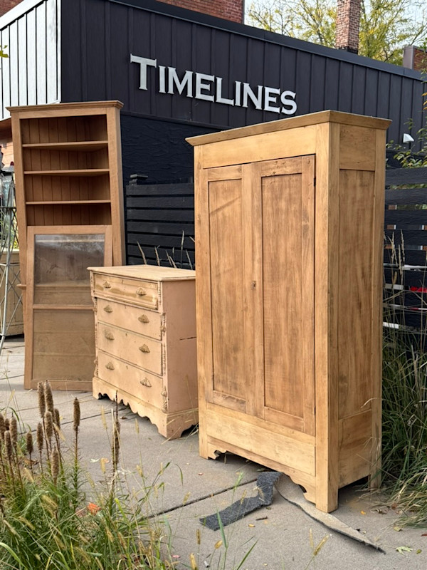 Primitive pine cupboard