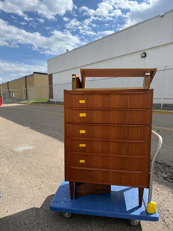 Danish teak dresser, Image 1.