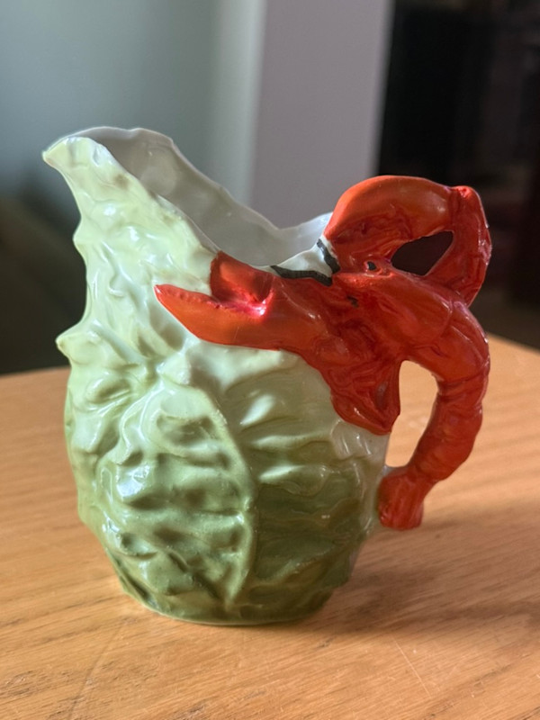 vintage German porcelain lobster creamer