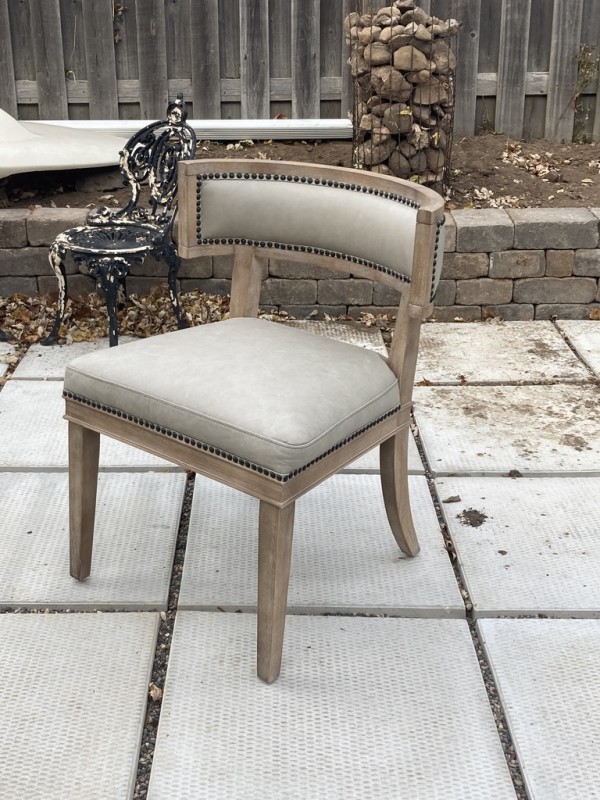 Modern grey side chair