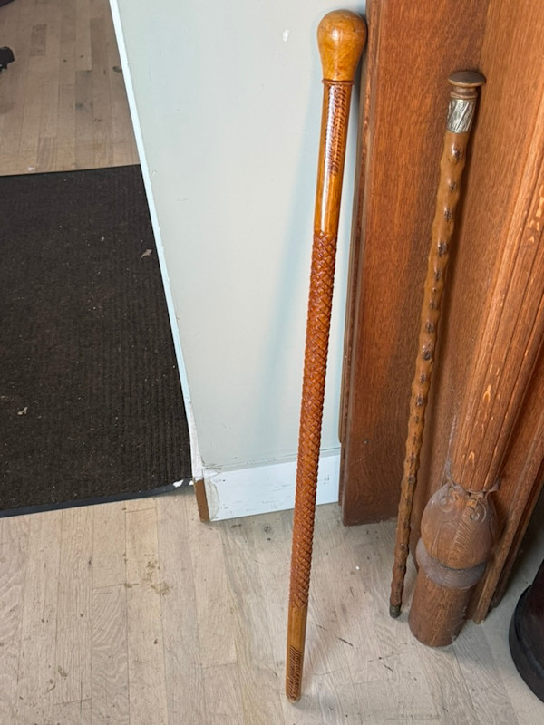 Walking stick / cane with carving