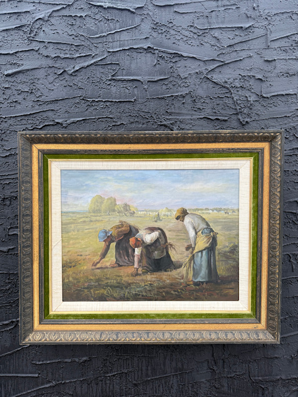 Framed gleaners original painting