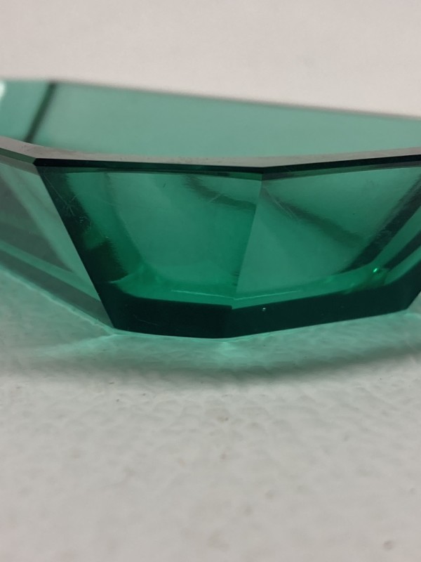 Emerald green Art Deco ring or perfume tray by Perfume