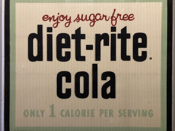 Unframed "NEW" OLD stock Diet Rite advertisement