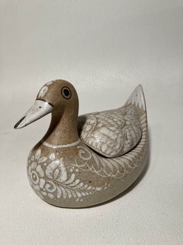 Mexican pottery covered duck