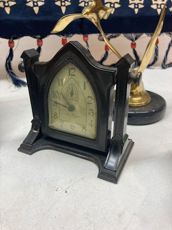 bakelite gothic table top clock