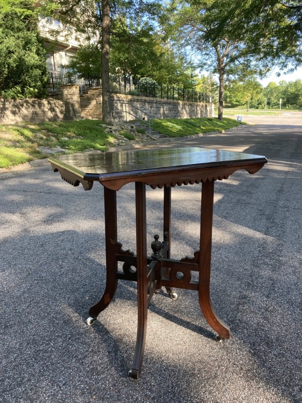 Victorian lamp table