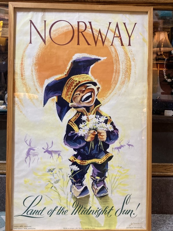 1958 Norway travel poster