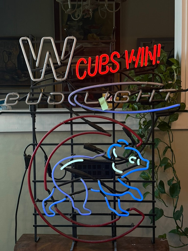 Budlight beer neon sign