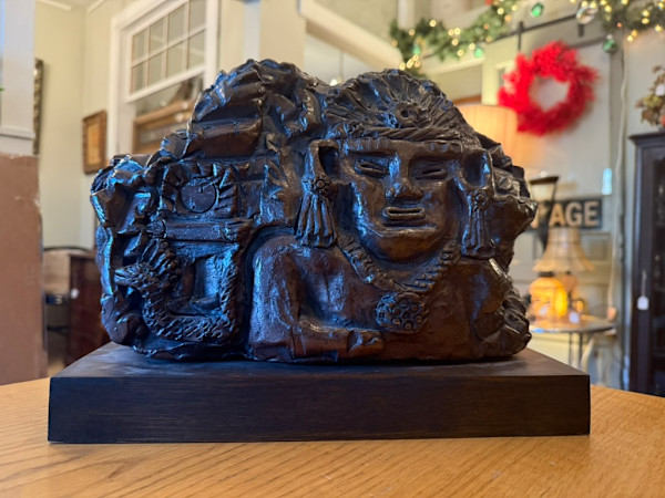 Mexican carved ceramic sculpture