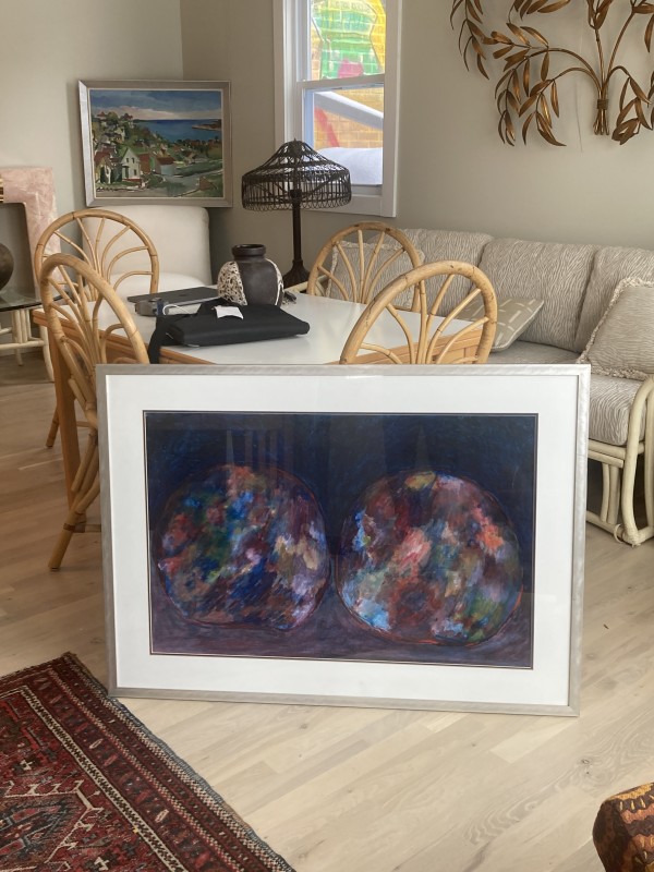 Framed original acrylic Lake Superior Stone #7