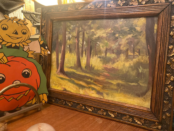 Original landscape painting on board