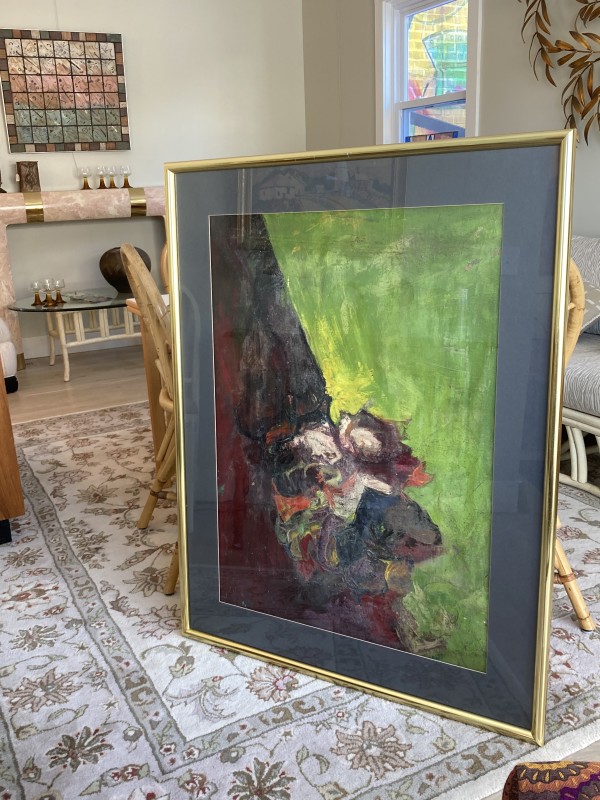 Original oil painting abstract 1960's