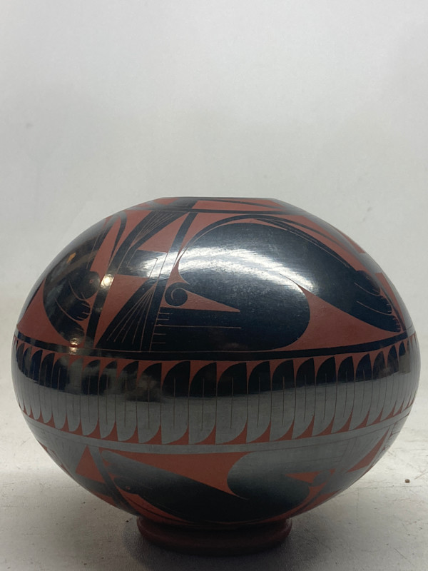 Hand decorated Carlos Villalba luster pottery vase