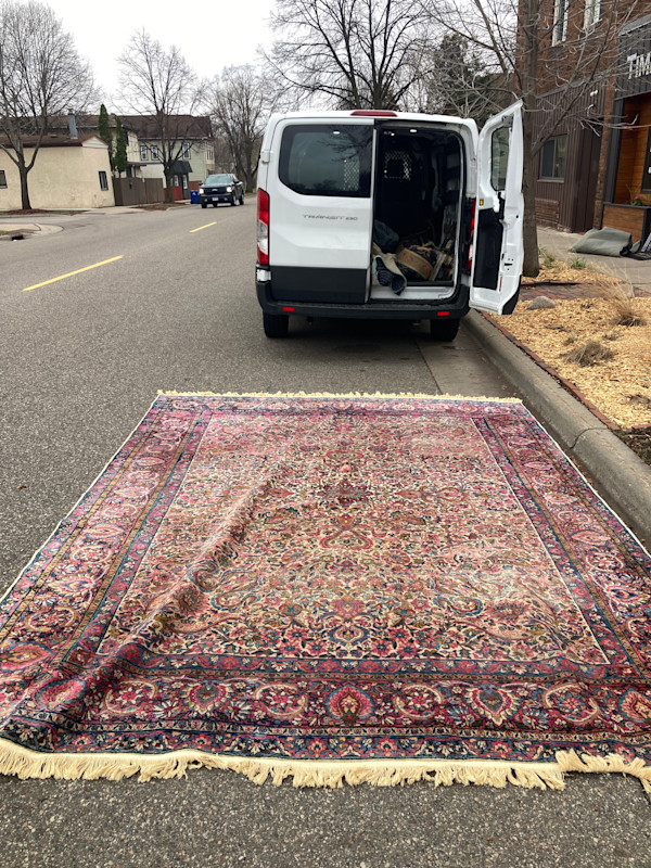 large hand made wool room sized rug