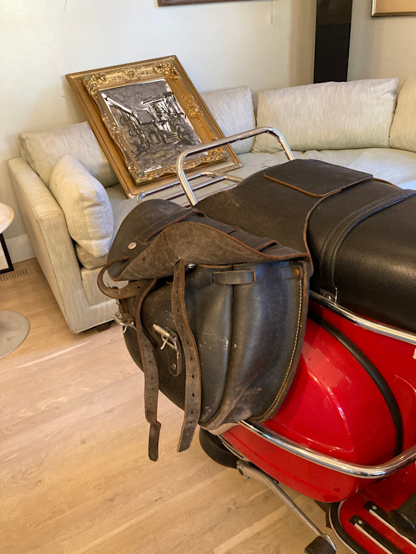 leather saddle bags