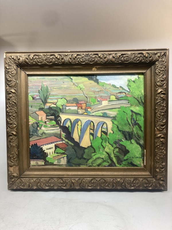 Original painting on board of French country scene