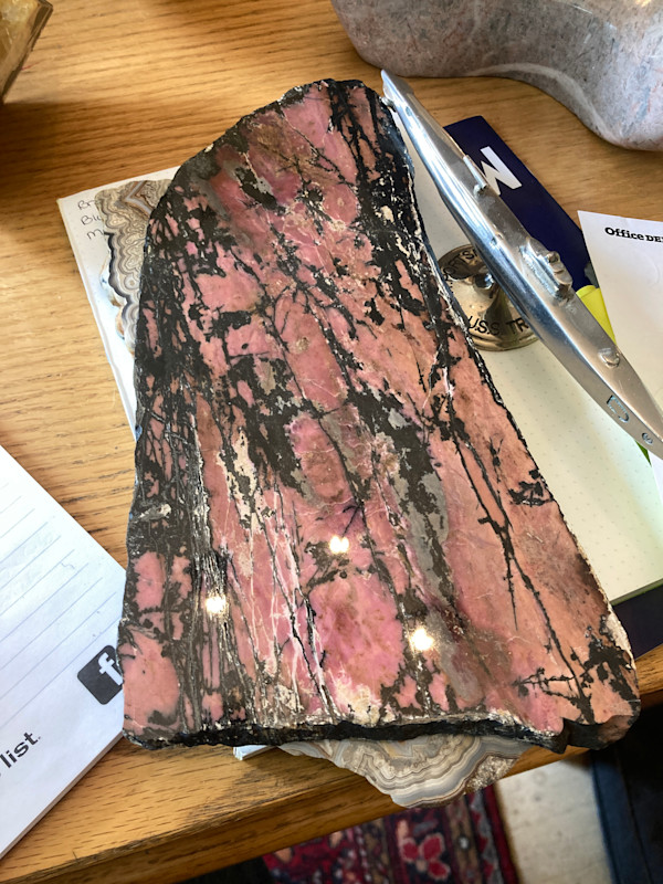 Australian Rhodonite polished stone