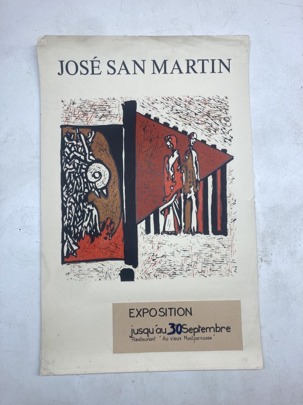 vintage French Jose San Martin lithograph poster