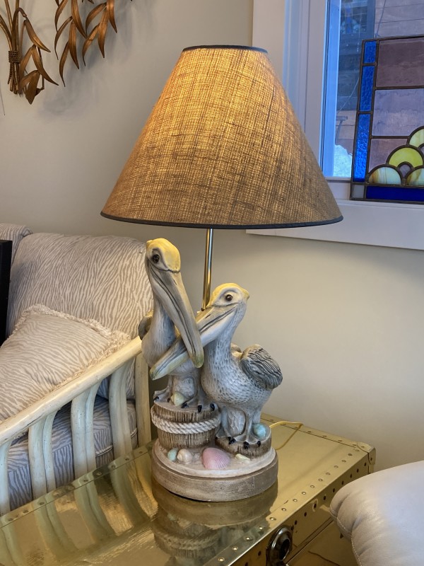 Vintage Pelican lamp