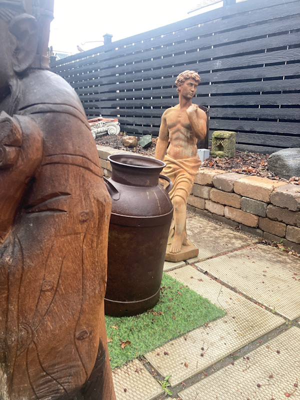 Cast stone / cement David style sculpture