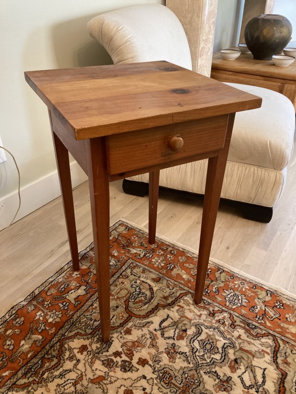 Small primitive pine side table